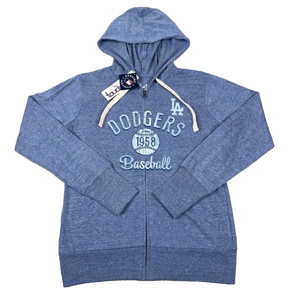 Los Angeles Dodgers Hoodie Womens S Blue Touch Alyssa Milano Training Camp NWT